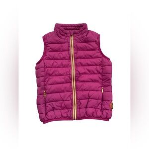 Save the Duck Size 6 Years Maroon Purple Puffer Vest Ultra Light Jacket